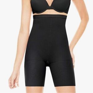 NEW Assets Red Hot Label Body Shapers High-Waist Mid-Thigh Super Control Black 7